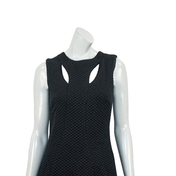 CLAUDIE PIERLOT textured sleeveless FAFFINEE Dress in Black Women's size 38 - Picture 6 of 10